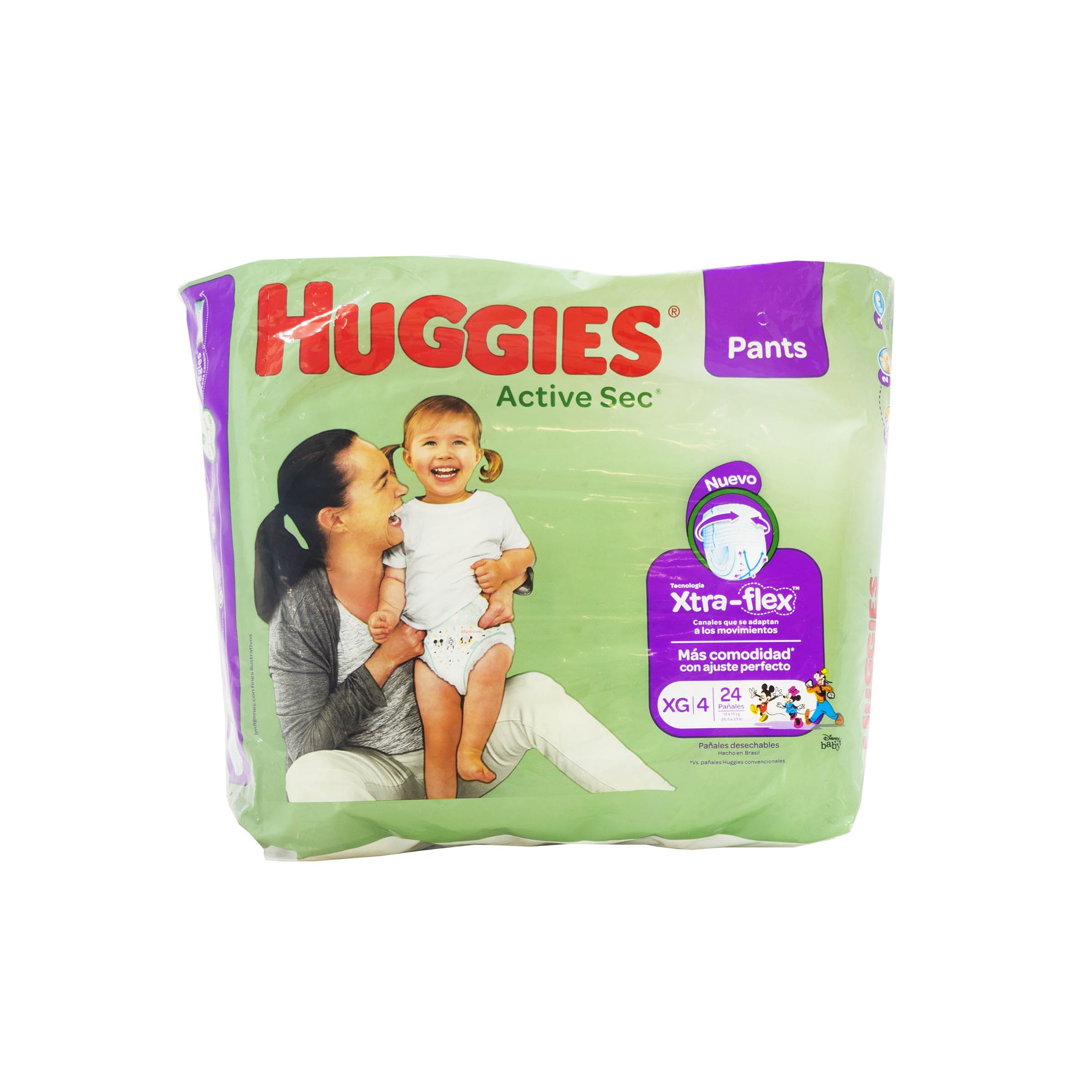 HUGGIES PAÑAL ACTIVE SEC ULT XG X 24